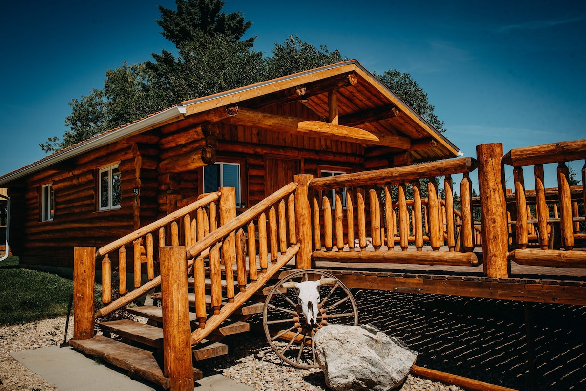 Log Cabin at Go Hard Ranch