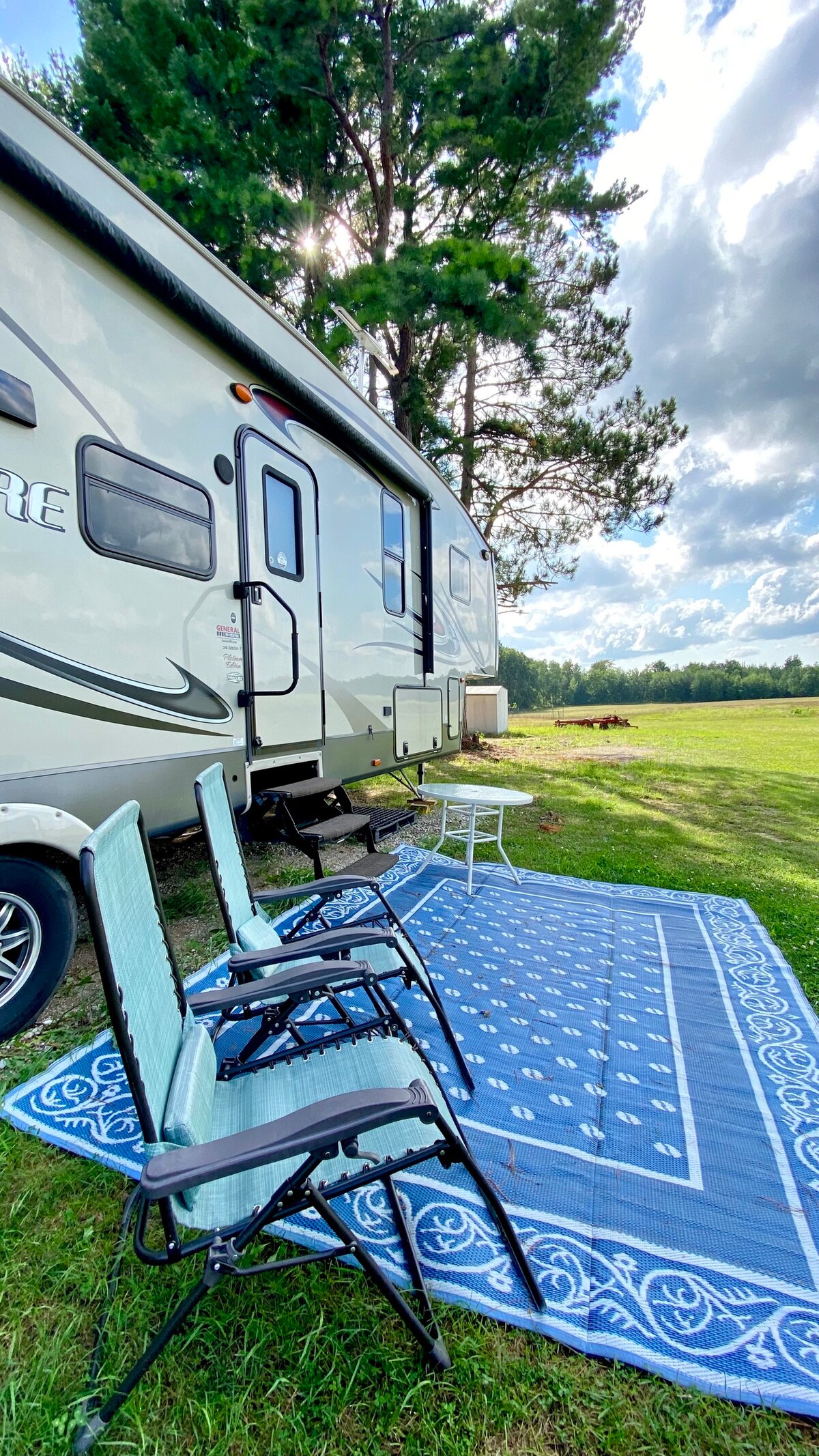 Stay at The Farm near Traverse City in a RV