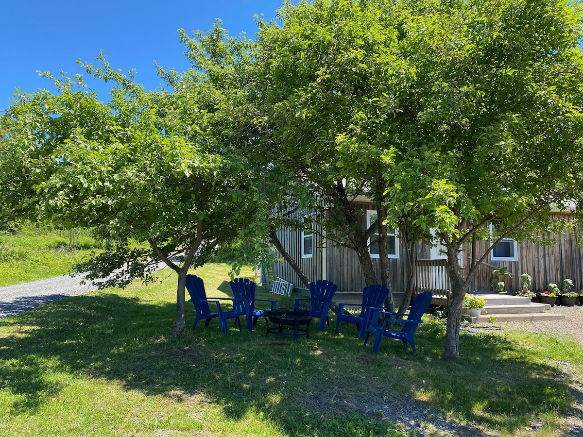 漂流木小屋，通过卡波特步道（ Cabot Trail ）的大门。