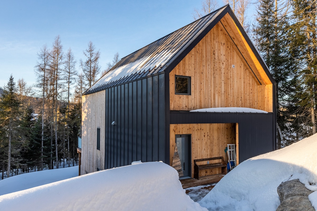 面向湖泊的斯堪的纳维亚度假木屋-Sauna - Laurentides