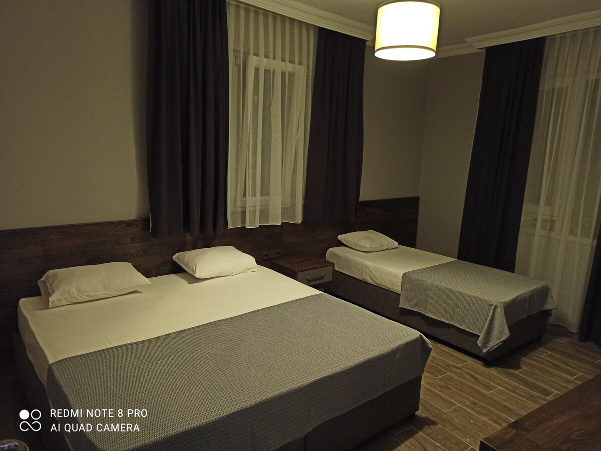 Alanya Merve Apart酒店（ 1张双人床+1张单人床）