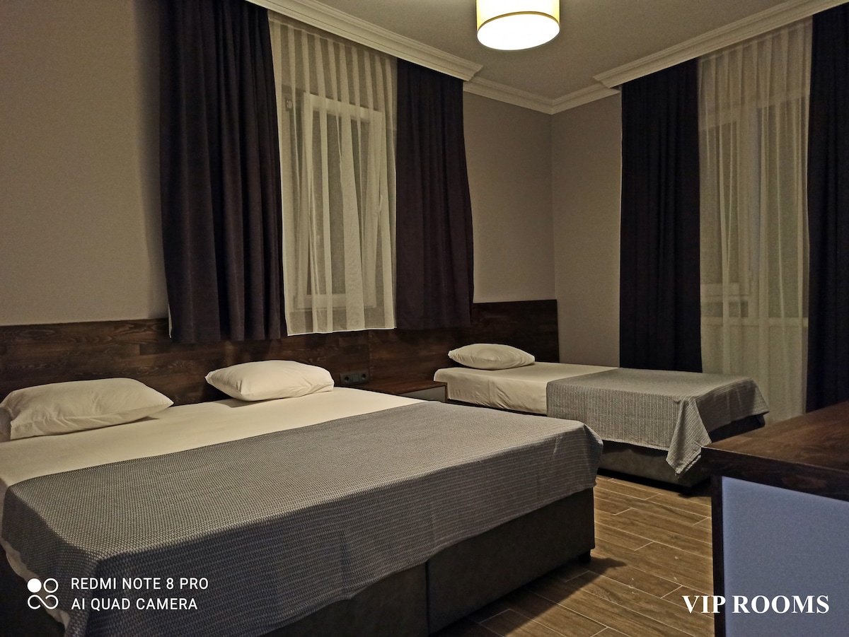 Alanya Merve Apart酒店（ 1张双人床+1张单人床）