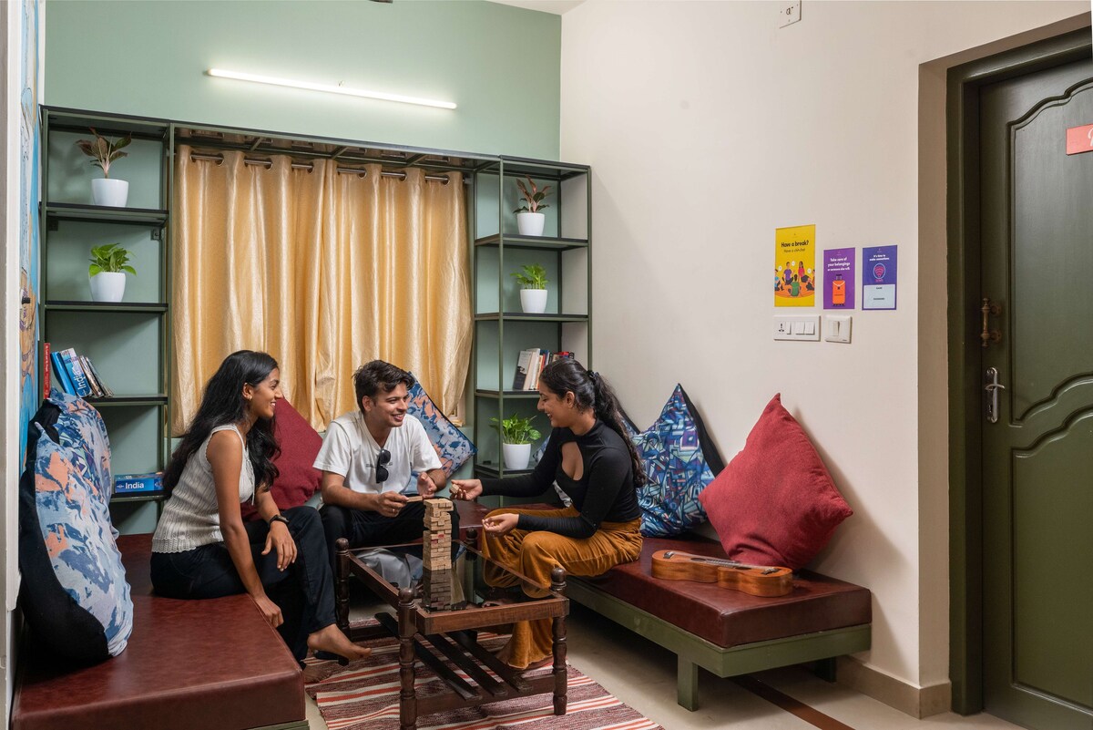 Zostel Fort Kochi | 4床套房混合宿舍的床位