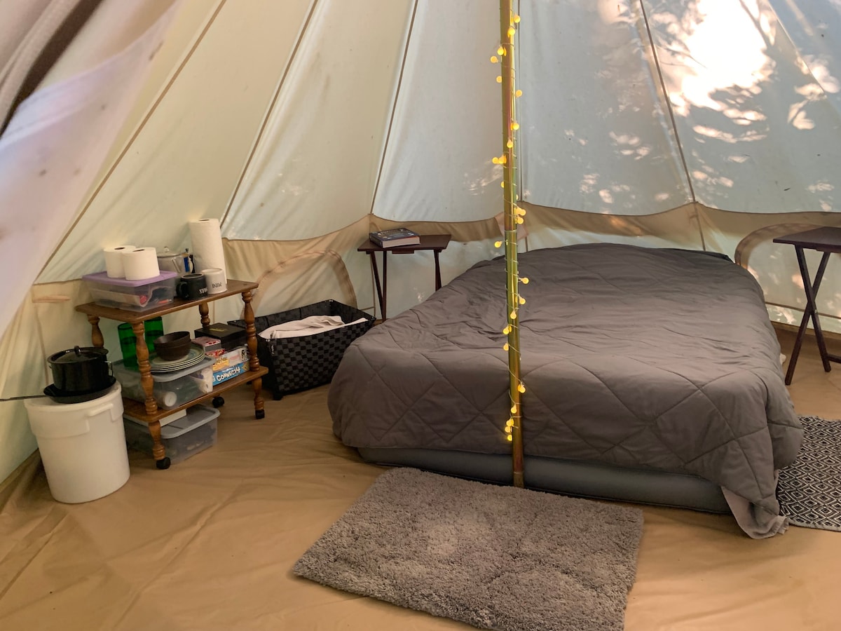 Canvas Bell Tent Ranch Glamping