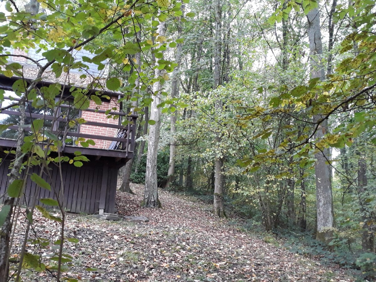 森林边缘的小屋，空间充裕，无线网络（ 4人）