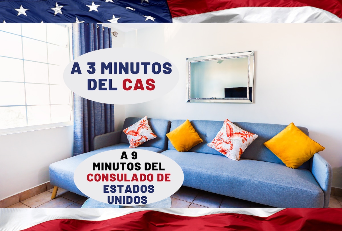 Depa - a 3 min del CAS / VISA / USA / Consulado