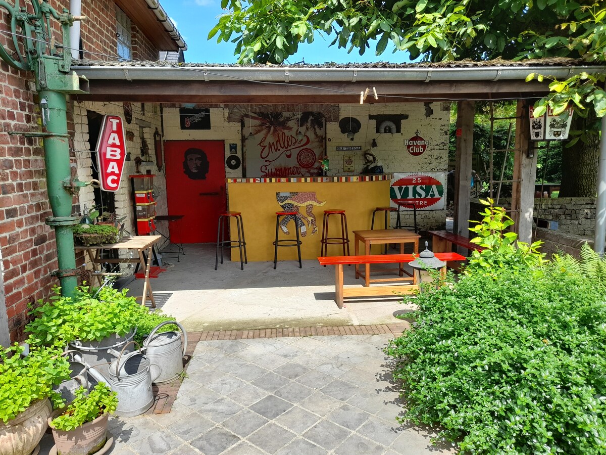 Charmant huis met buitenbar in Vlaamse Ardennen.