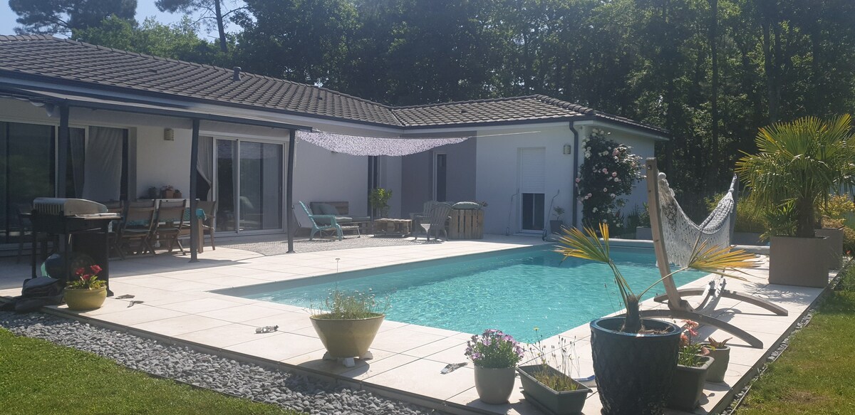 Villa avec piscine entre Bordeaux et Océan