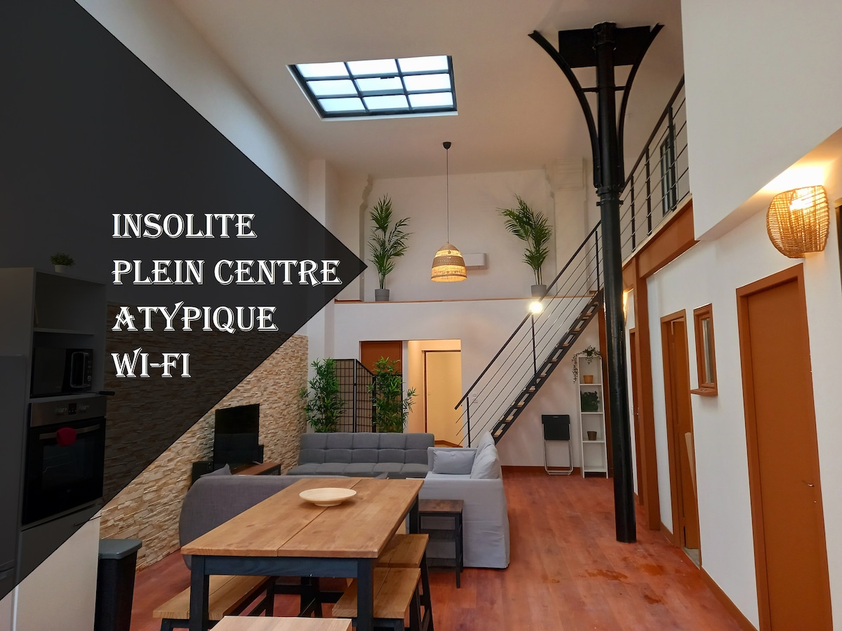 T5 L'ATELIER ★ INSOLITE ★ PLEIN CENTRE ★ WIFI