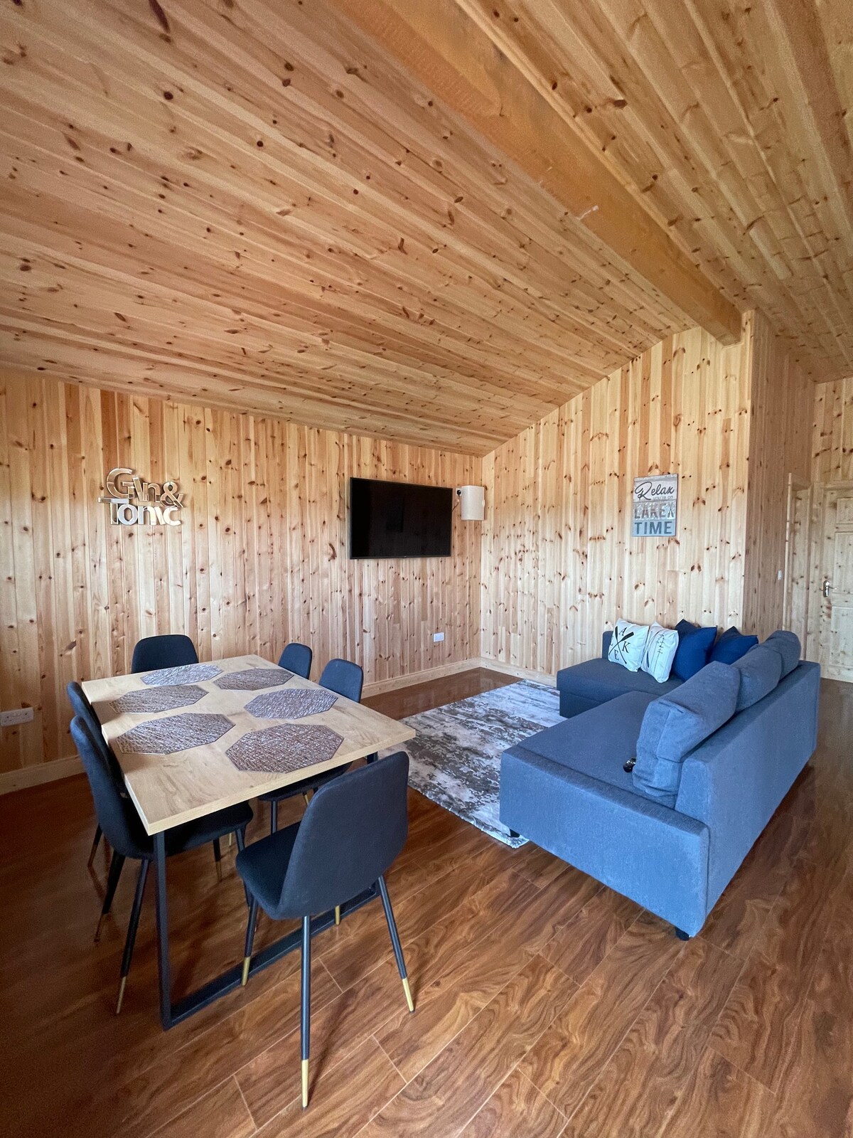 现代化的3卧室小屋，可观看Netflix、无线网络和湖景