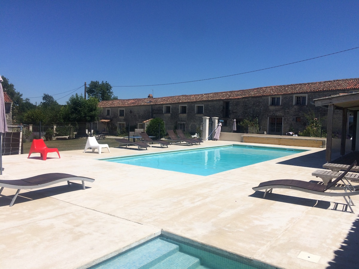 2 bedroom gite with private patio and shared pools
