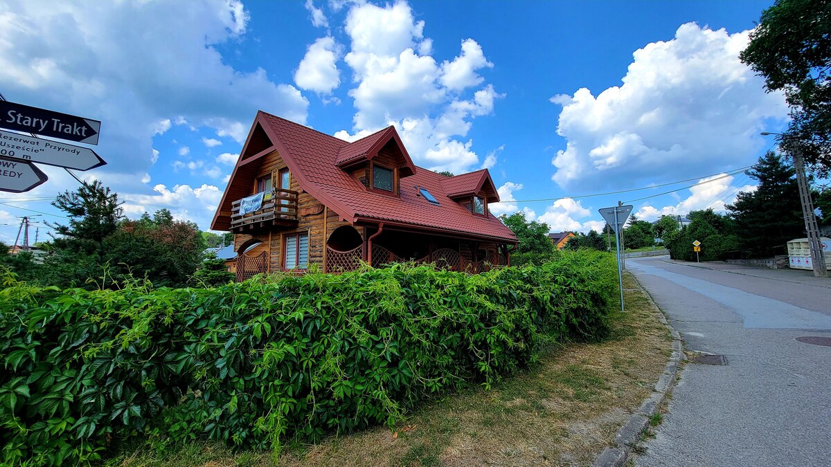 Cheerful 5-bedroom cottage in Podlasie