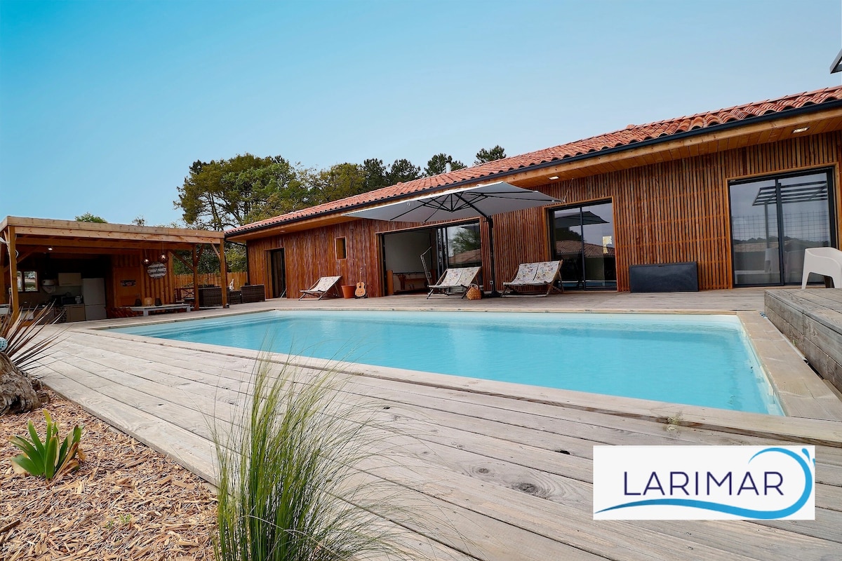 Villa Larimar 12 pers -piscine chauffée - solaire