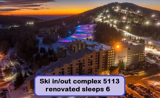 经过翻修的5113 ，可供6人睡觉，滑雪进出建筑群