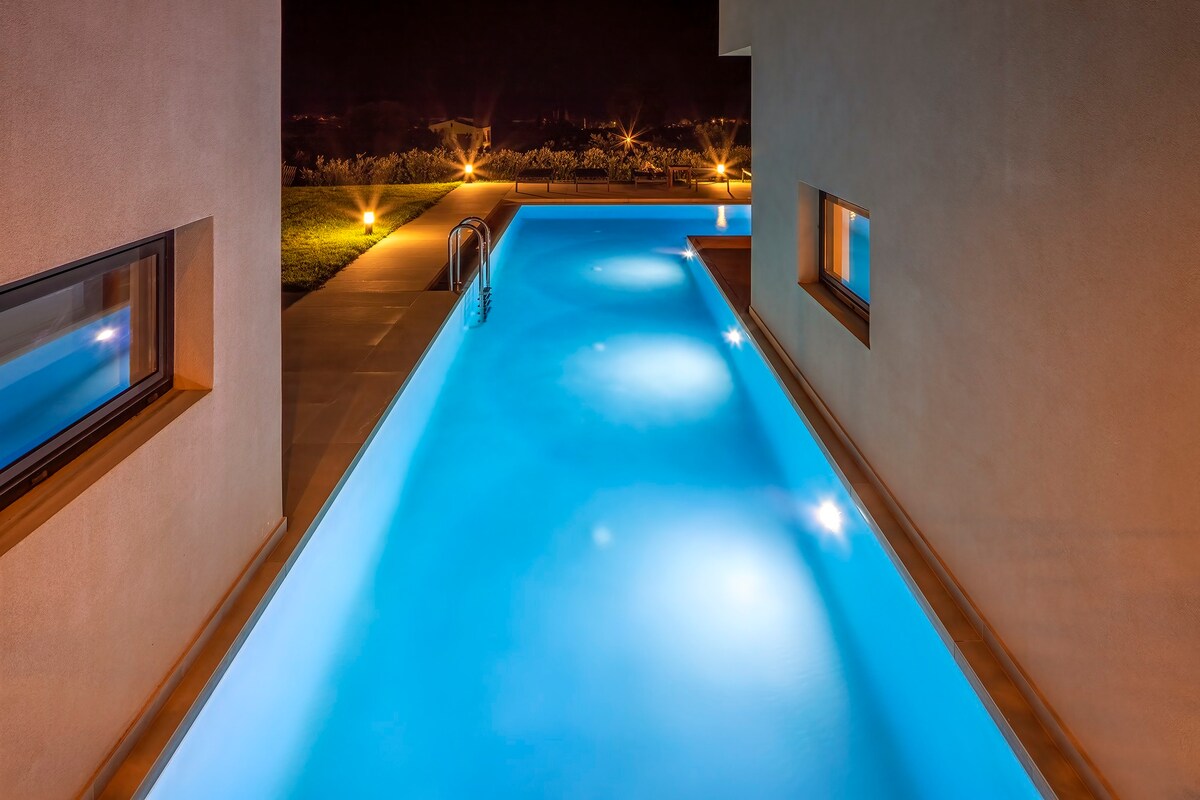 Avra Villa, pirgos-villas, Heated pool, sea view