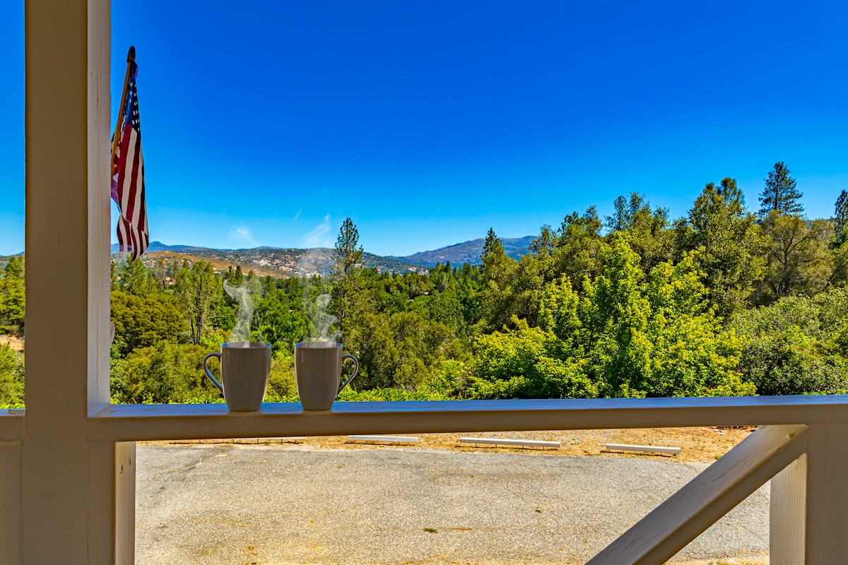 Unwind with treetop views, deck, fenced yard