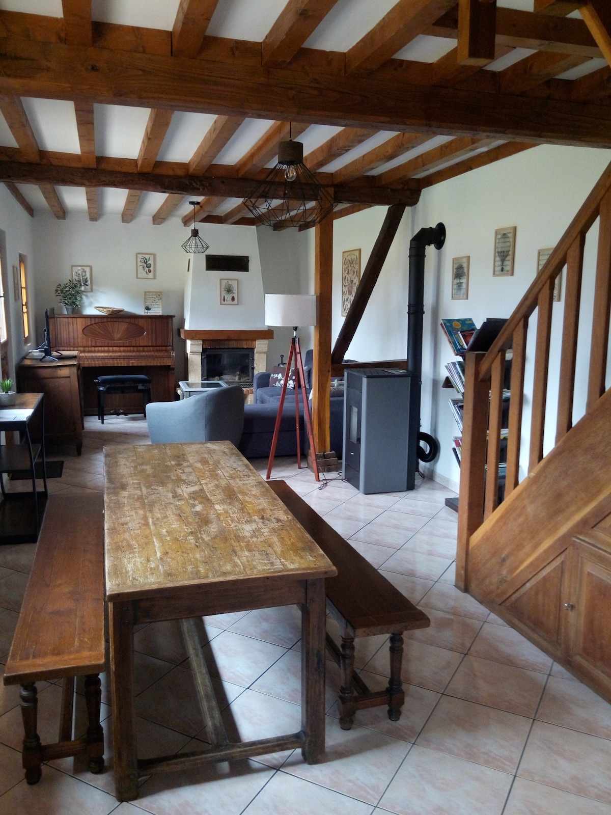 La Bergerie ， Norman乡村小屋，可容纳5人，带钢琴