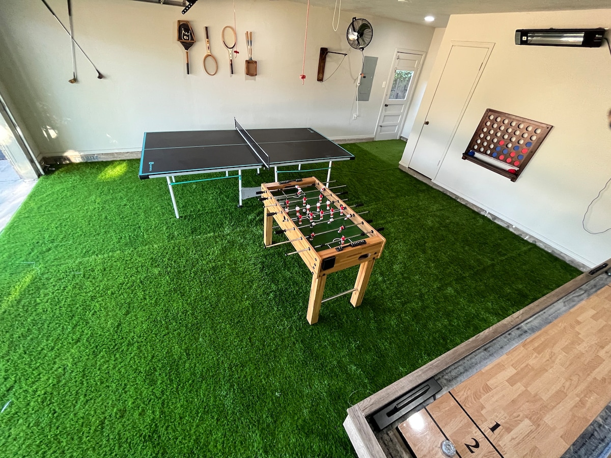 Game Room + XL Backyard Retreat