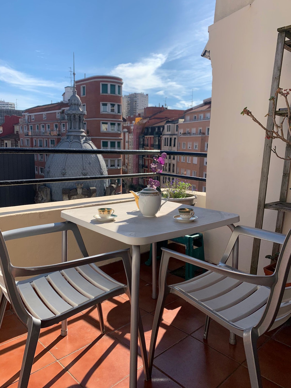 Habitación 1 con terraza en el centro de Bilbao