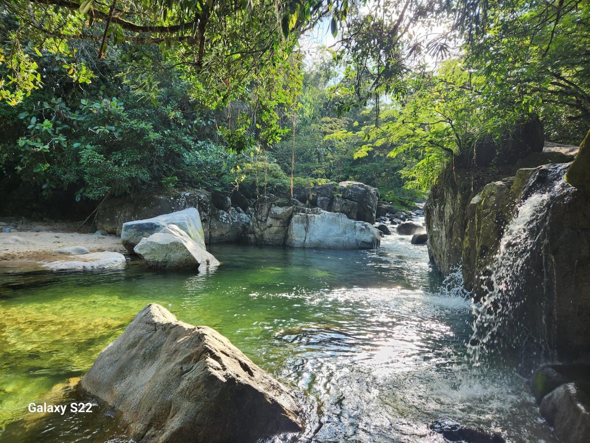 "La Chiqui" con una vista expectacular.