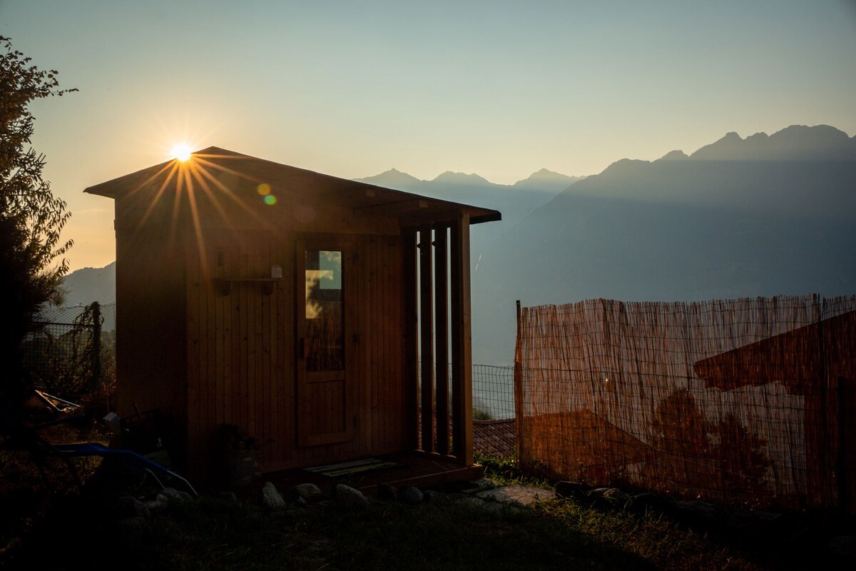 Serok ： Casa nel Bosco with Bio Sauna