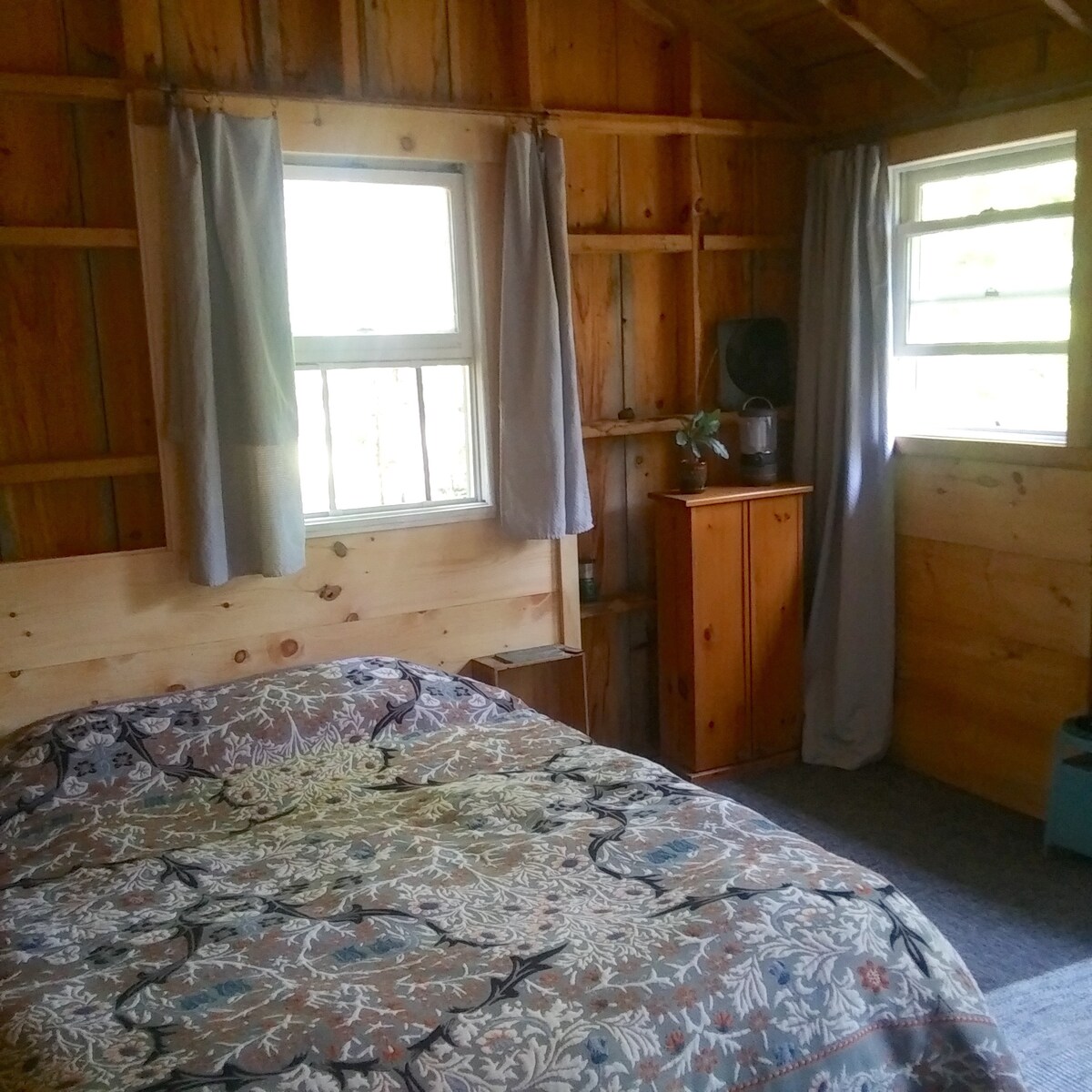 dreamy glamping in Maine woods, cannabis included