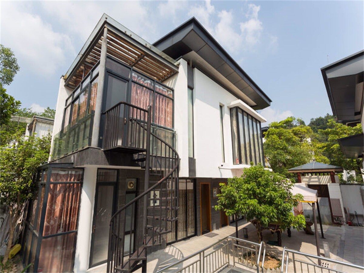 广州市整套公寓型住宅从化明月山溪四合院5房9床泳池温泉别墅