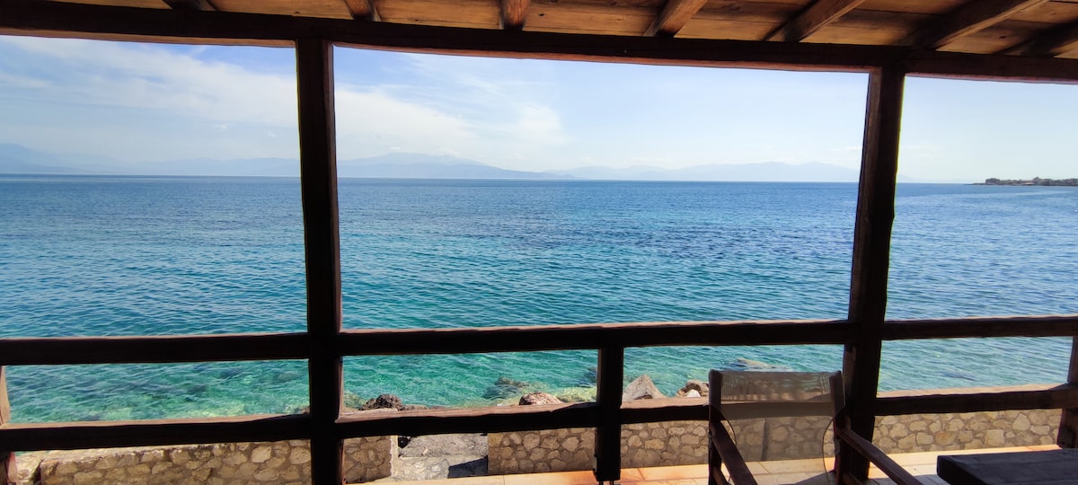 Stone Mansion with Wooden Loft by the Sea