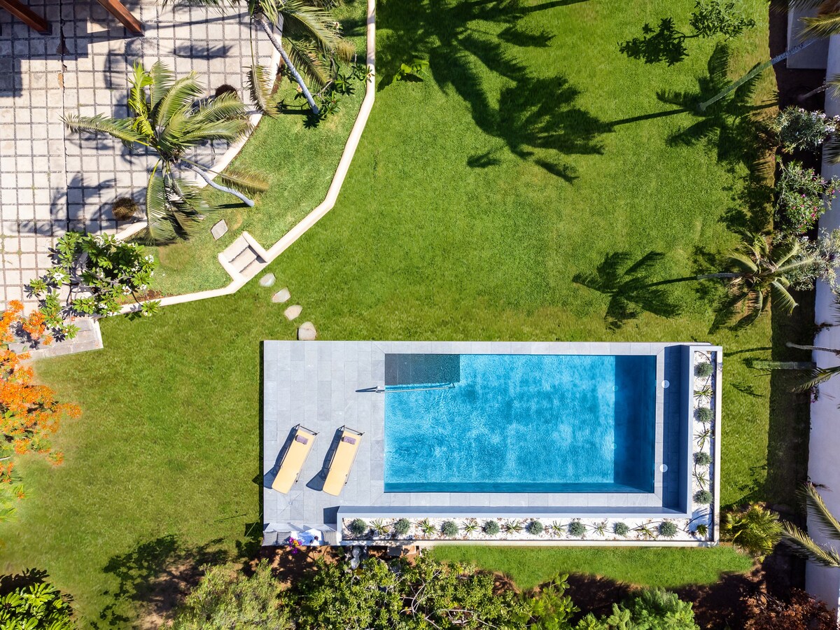 香蕉种植园，加热泳池， 360度景观
