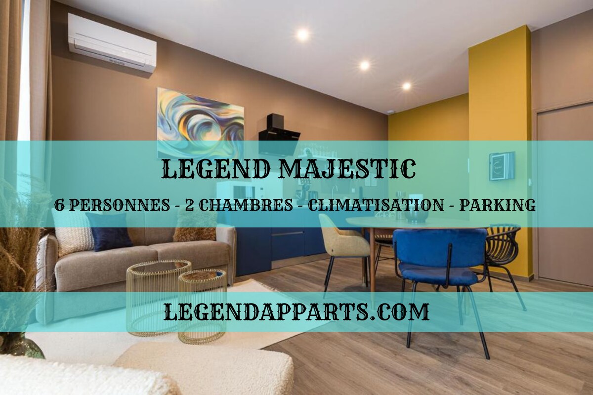 Legend Majestic ★Parking★Balcon★Gare★Centre ★Fibre