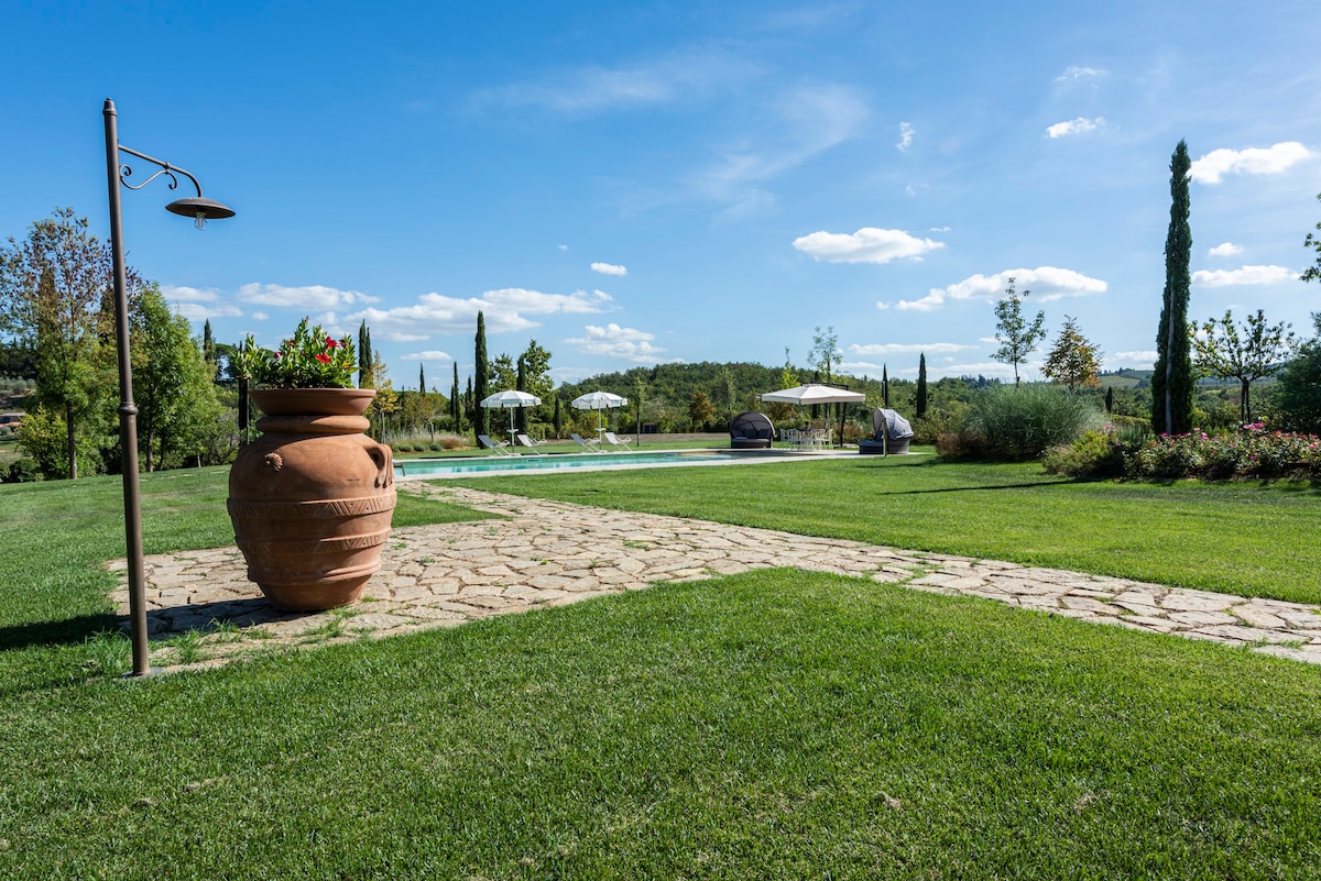 Benedetto别墅-带游泳池和桑拿房的San Gimignano别墅