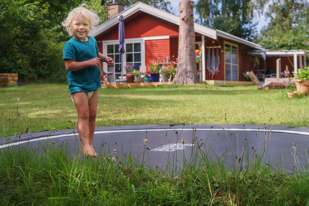 Nyrenoveret sommerhus med frodig have