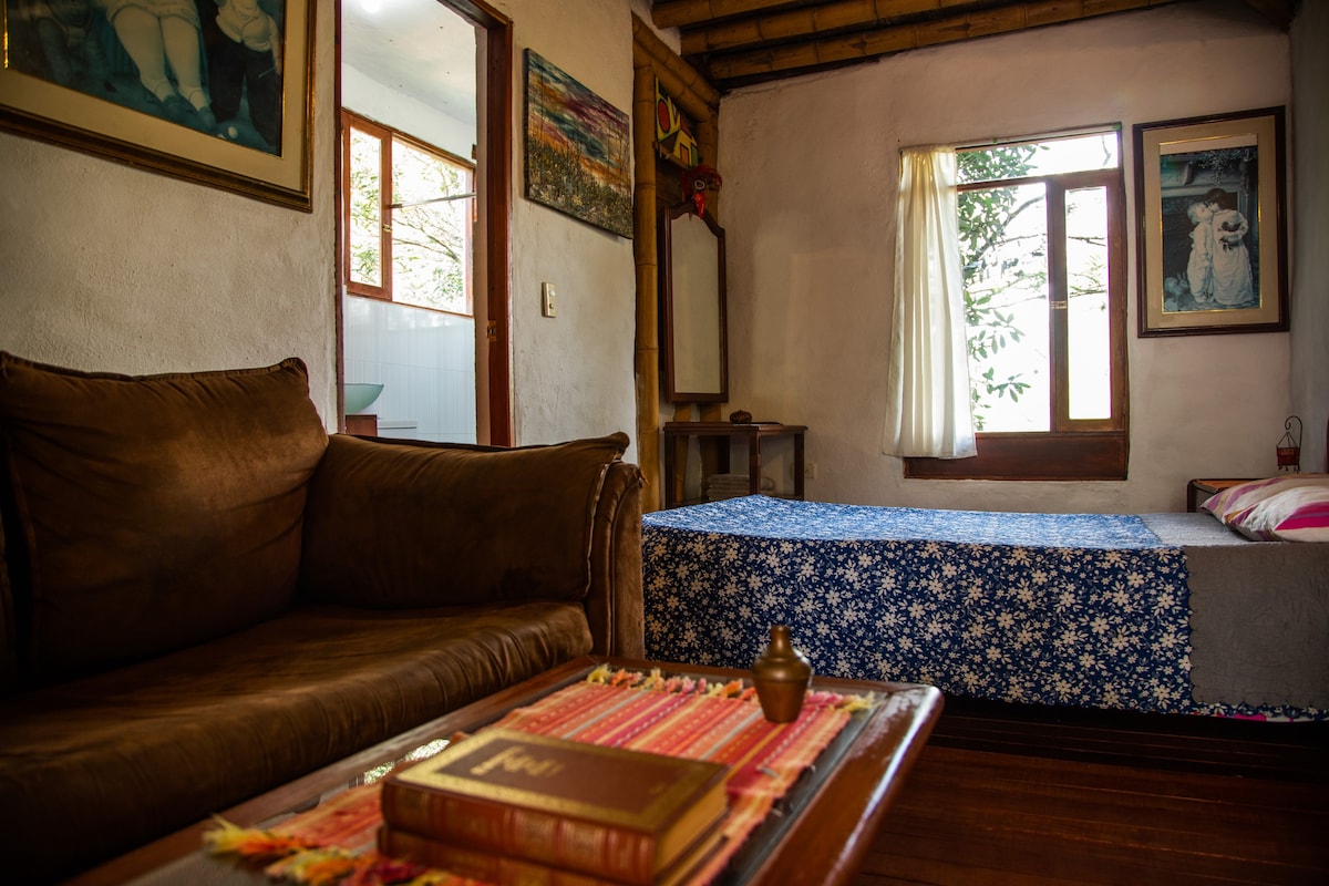 Habitación doble en casa de campo tradicional