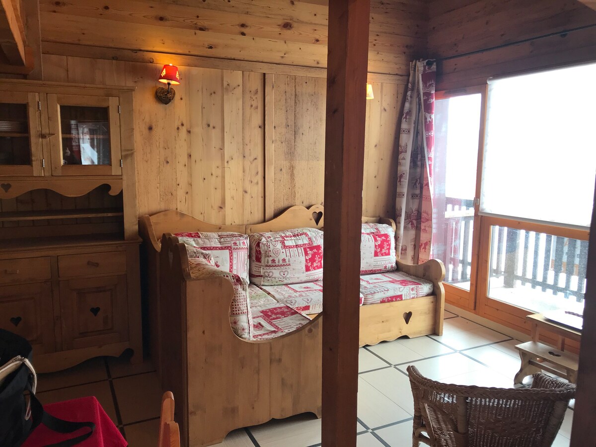 Superbe appartement type chalet au pied des pistes