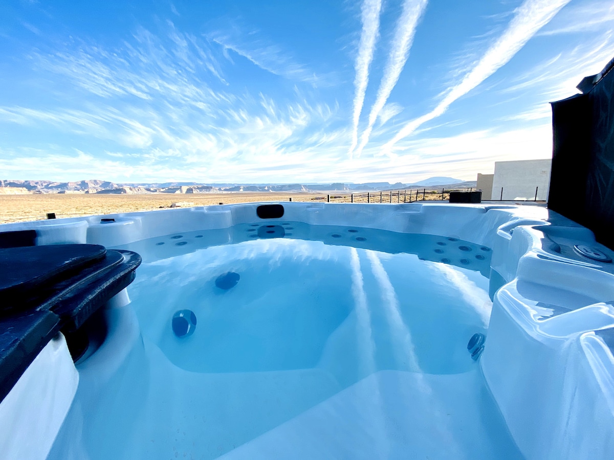 鲍威尔湖冲浪旅馆4卧室/热水浴缸，景色迷人