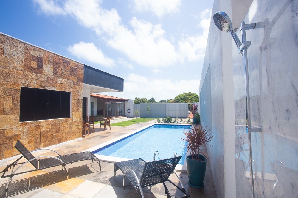 Casa Dunas Paradise带泳池和美食区
