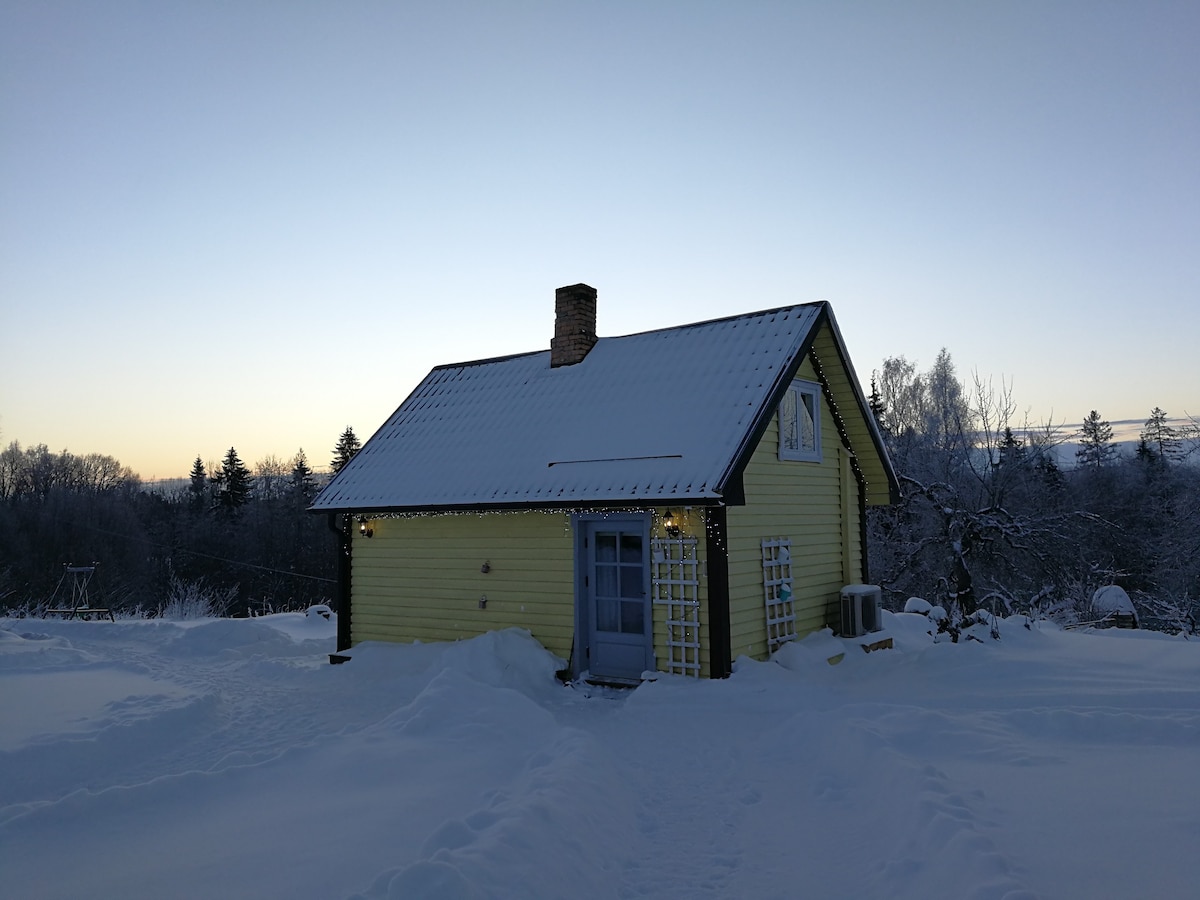 Cozy tiny cottage with sauna in the countryside