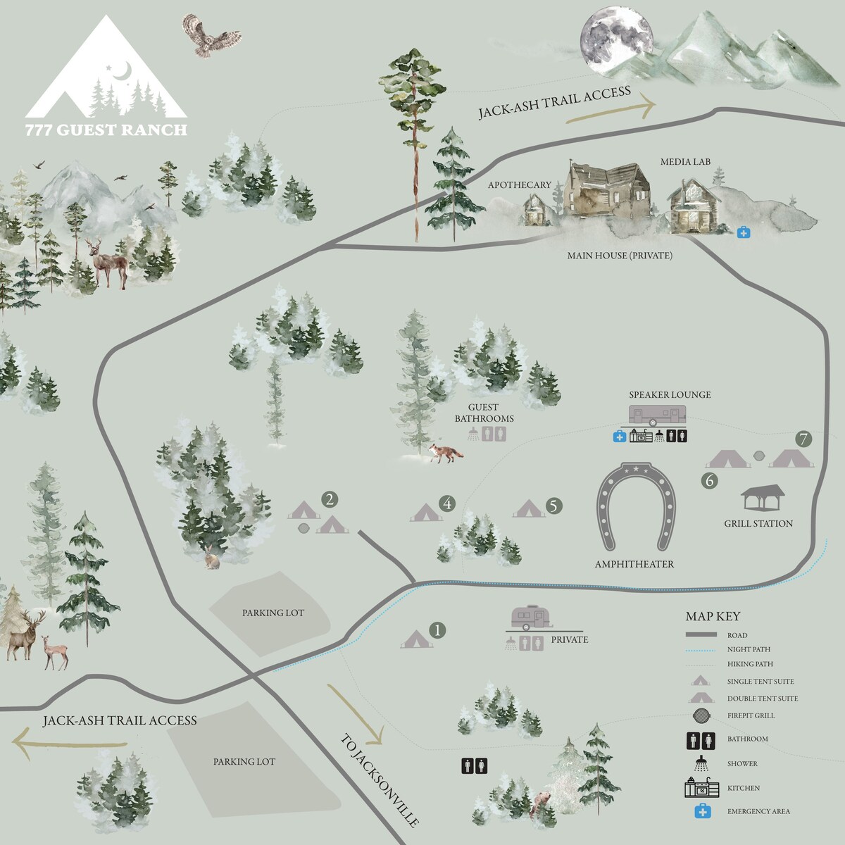 Permitted Ranch Resort Glamping (sites 1 & 2)