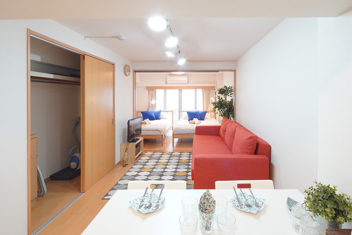 新宿52新宿的客房，可用作光线派对空间