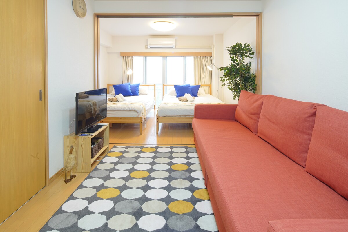 新宿52新宿的客房，可用作光线派对空间