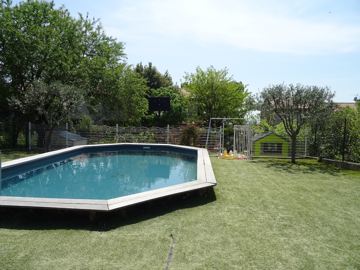 Villa Les Lauriers avec piscine