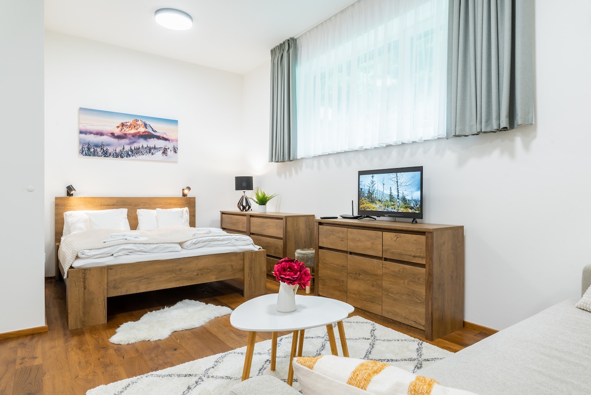 Horský apartmán v resortu se službami a wellness