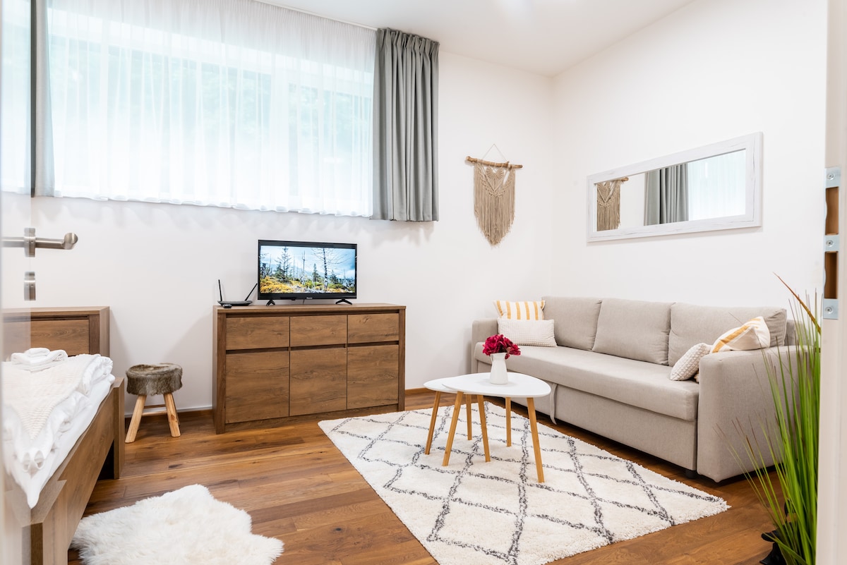 Horský apartmán v resortu se službami a wellness