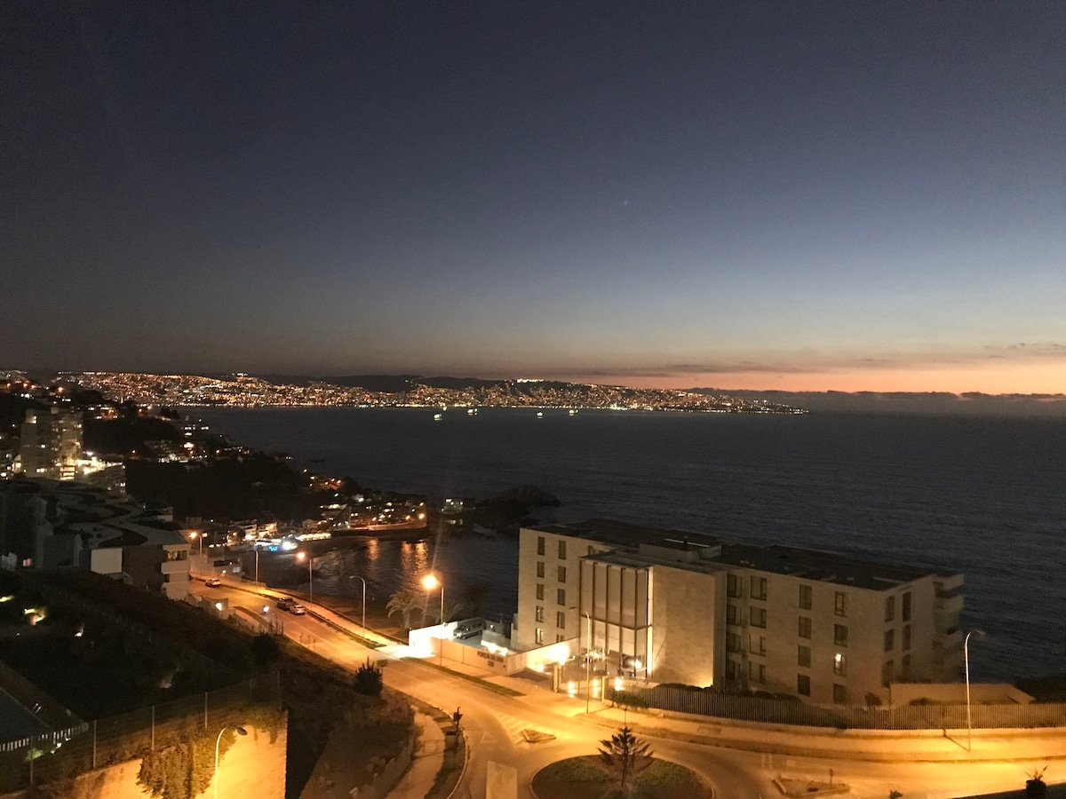 Hermoso departamento con vista al mar en Reñaca