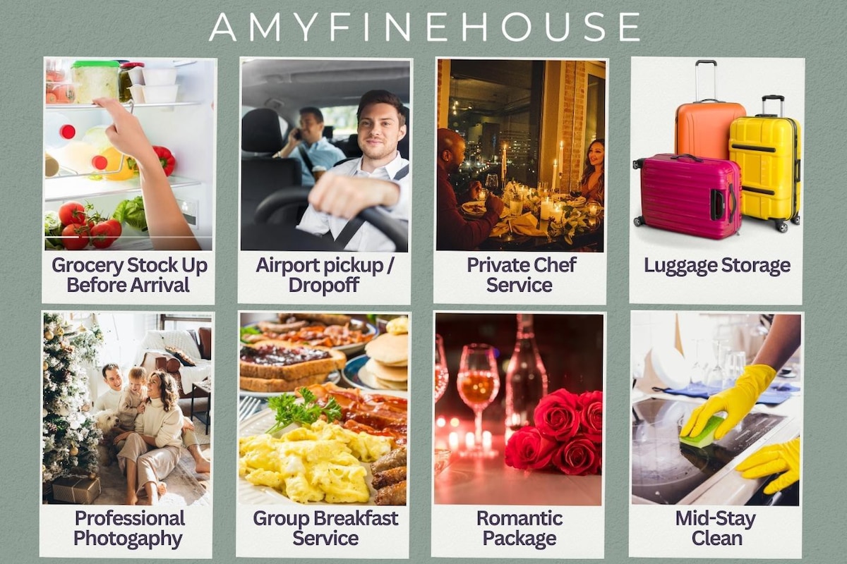 Amyfinehouse |宽敞的3卧公寓|泳池+书桌+露台