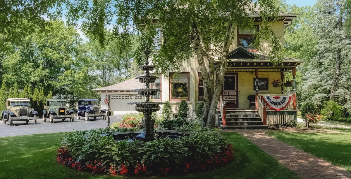 历史悠久的住宿加早餐旅馆，位于威斯康星州曼尼托洛克