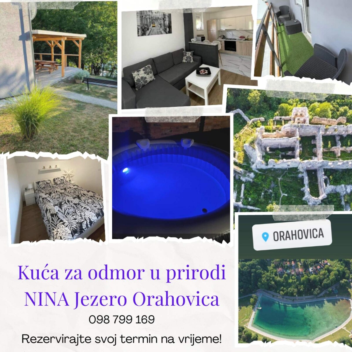 大自然中的度假屋NINA Jezero Orahovica