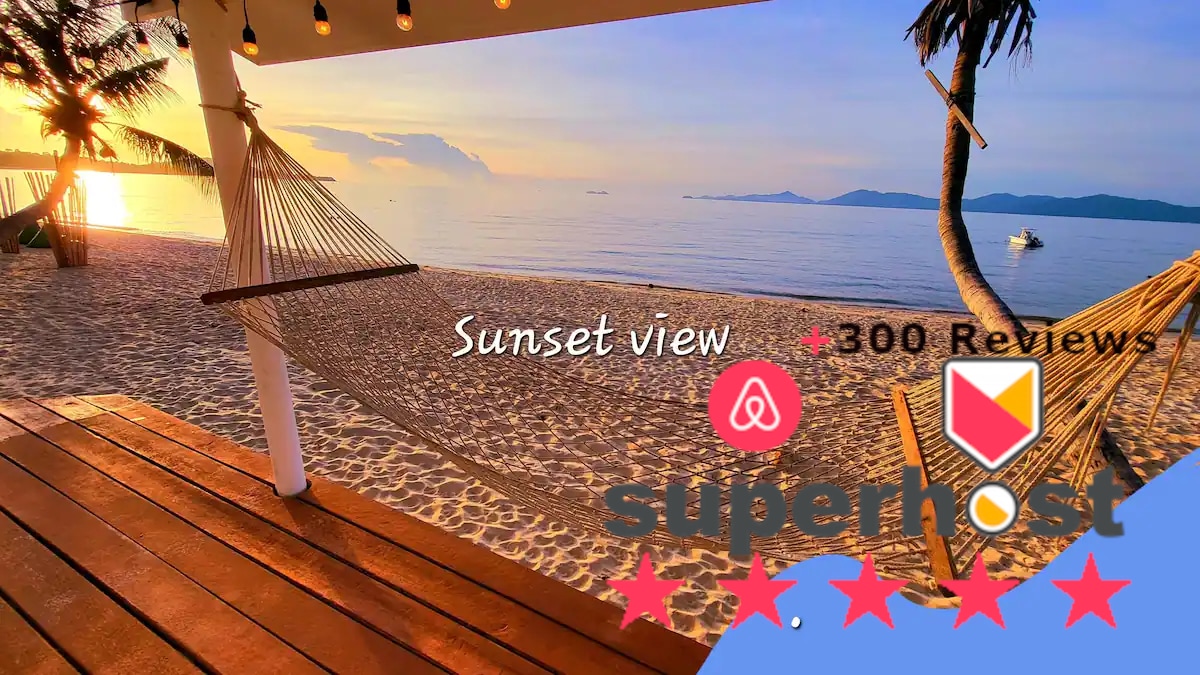 20% OFF! / Private BEACH FRONT house / Sunset