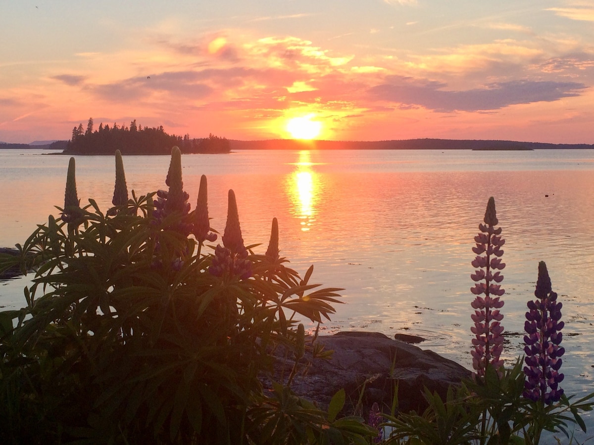 Downeast waterfront cottage…gorgeous sunset views!