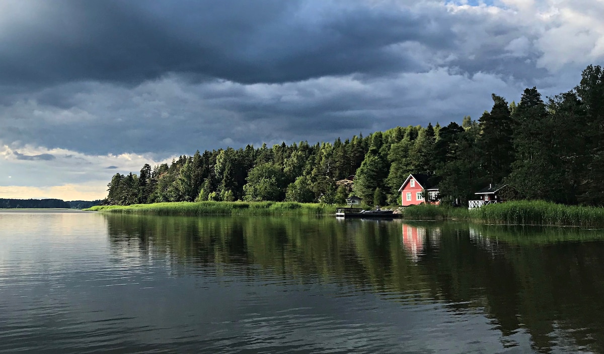 舒适的海滨小屋，距离赫尔辛基仅55分钟路程。